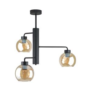 Keter Lighting Lustr na tyči FLEX 3xE27/60W/230V černá/kouřová béžová