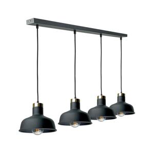 Keter Lighting Lustr na lanku HEBE 4xE27/60W/230V černá