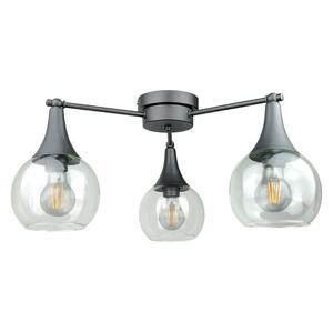 Keter Lighting Přisazený lustr STAR 3xE27/60W/230V černá/čirá