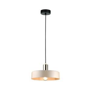 Keter Lighting Lustr na lanku LATTE 1xE27/60W/230V béžová/lesklý chrom