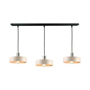Keter Lighting Lustr na lanku LATTE 3xE27/60W/230V béžová/lesklý chrom