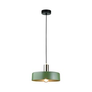 Keter Lighting Lustr na lanku HAKI 1xE27/60W/230V zelená/lesklý chrom