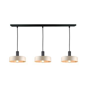 Keter Lighting Lustr na lanku LATTE 3xE27/60W/230V béžová/černá