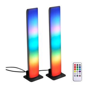 SADA 2x LED RGB Stmívatelná stolní lampa LED/5W/5V + dálkové ovládání
