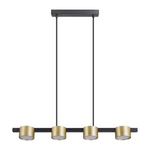 LED Lustr na lanku MIRELLA 4xGX53/6W/230V zlatá/černá