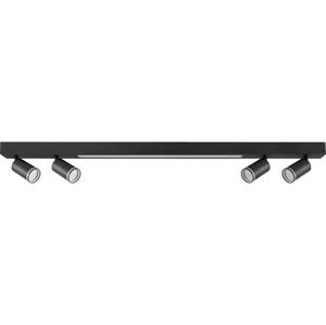 LED Stropní svítidlo PARIS LED/24W/230V + 4xGU10/10W černá