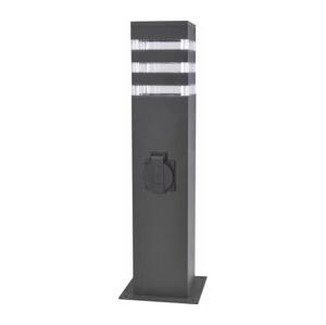 Venkovní lampa se zásuvkou TEKSAS 1xE27/20W/230V IP54 44 cm