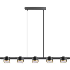 LED Lustr na lanku MIRELLA 5xGX53/6W/230V černá