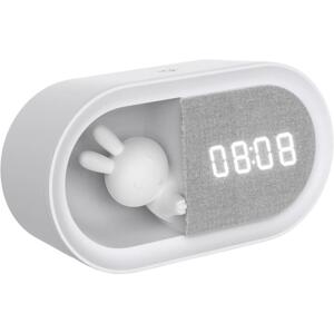 LED Stmívatelná noční lampička s budíkem BUNNY LED/1,2W/5V 3000K