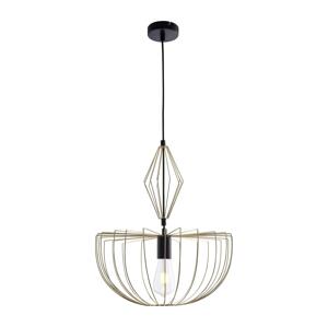 Lustr na lanku JASMINA 1xE27/20W/230V pr. 40 cm zlatá