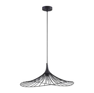 Lustr na lanku ARIELLE 1xE27/20W/230V pr. 50 cm černá