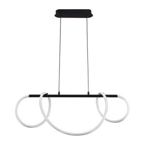 LED Lustr na lanku EMMA LED/38W/230V černá