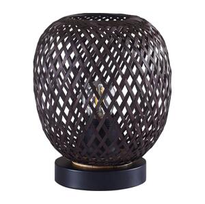 Stolní lampa ZANZIBAR 1xE27/20W/230V pr. 18 cm bambus