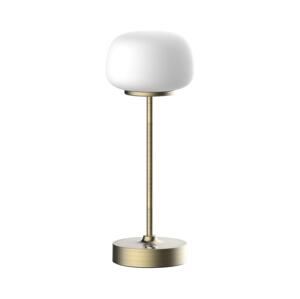 LED Stmívatelná dotyková stolní lampa RIMINI LED/2W/5V USB 2000 mAh zlatá/bílá