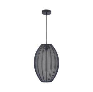 Lustr na lanku KAREI 1xE27/20W/230V pr. 30 cm černá