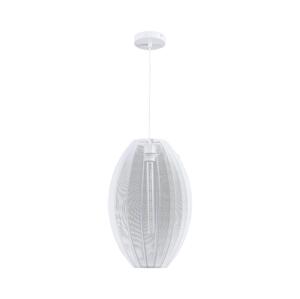 Lustr na lanku KAREI 1xE27/20W/230V pr. 30 cm bílá