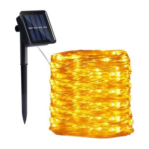 LED - Solární řetěz 300xLED/0,12W/1,2V 1xAA 27 m IP44 3000K