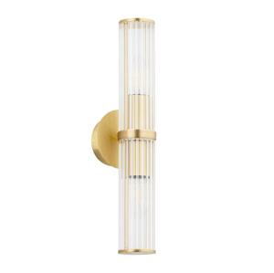 Argon Argon 7203 - Nástěnné svítidlo HAMPTON 2xE14/7W/230V zlatá
