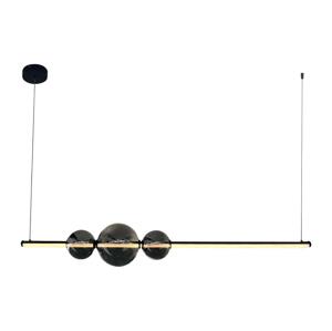 LED Lustr na lanku KUGEL LED/30W/230V černá