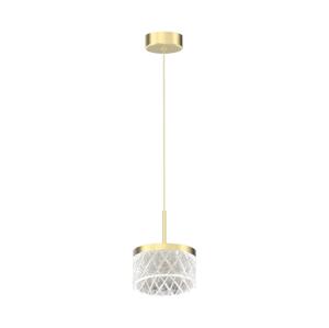 LED Lustr na lanku ELEGANCE LED/9W/230V pr. 15 cm zlatá