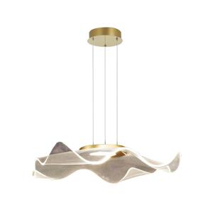 LED Lustr na lanku LARGO LED/16W/230V zlatá