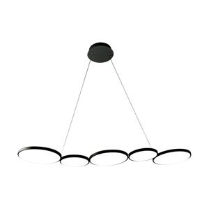 LED Lustr na lanku OLYMPIA 5xLED/10W/230V černá