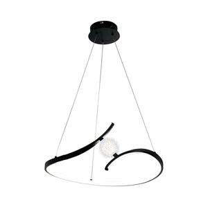 LED Lustr na lanku PERLA LED/34W/230V černá