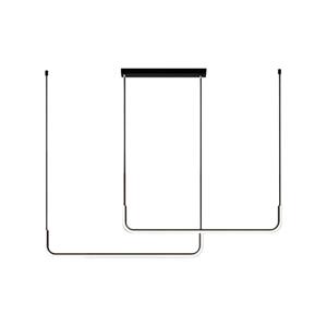 LED Lustr na lanku HORIZONT 2xLED/11W/230V černá