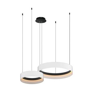 LED Lustr na lanku ORBITA LED/72W/230V bílá/černá