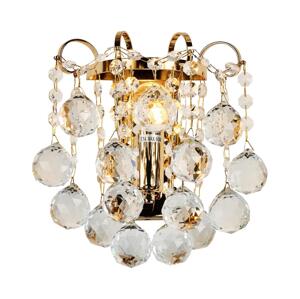Brilagi Brilagi - Křišťálové nástěnné svítidlo CRYSTAL 1xE14/60W/230V zlatá