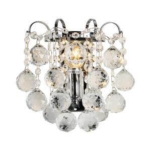 Brilagi Brilagi - Křišťálové nástěnné svítidlo CRYSTAL 1xE14/60W/230V lesklý chrom
