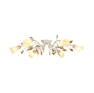Brilagi Brilagi - Přisazený lustr FLORA 6xE14/60W/230V zlatá/krémová/patina