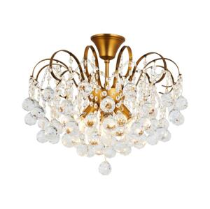 Brilagi Brilagi - Křišťálový přisazený lustr CRYSTAL 6xE14/60W/230V bronzová