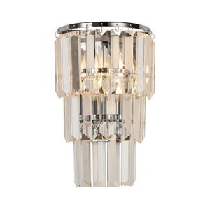 Brilagi Brilagi - Křišťálové nástěnné svítidlo CRYSTAL 1xE14/60W/230V lesklý chrom