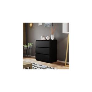 MIRJAN 24 Komoda MALWA 77x70 cm černá