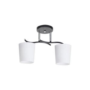 Lustr na tyči ESNYR 2xE27/40W/230V černá/bílá