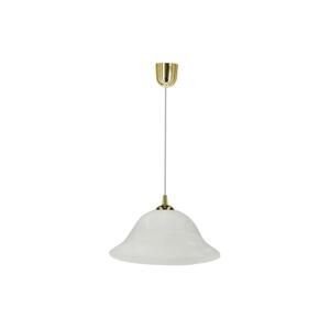 Lustr na lanku VERA 1xE27/60W/230V zlatá/bílá