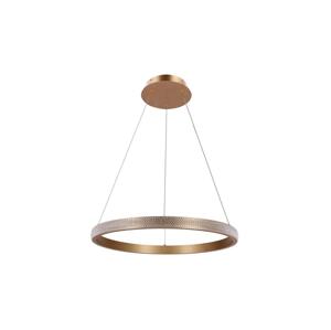 LED Lustr na lanku HASHIM LED/34W/230V měděná pr. 60 cm