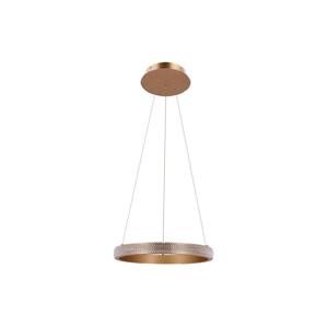 LED Lustr na lanku HASHIM LED/22W/230V měděná pr. 40 cm