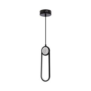 LED Lustr na lanku LACRIMA LED/15W/230V 3000K černá