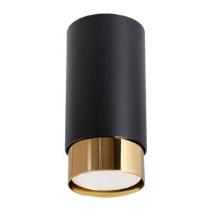 SL.1410 - Bodové svítidlo NERO 1xGU10/10W/230V 12,5 cm černá/zlatá