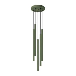 SL.1522 - Lustr na lanku PASTELO 5xG9/8W/230V zelená