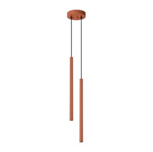SL.1525 - Lustr na lanku PASTELO 2xG9/8W/230V červená