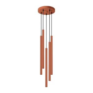 SL.1528 - Lustr na lanku PASTELO 5xG9/8W/230V červená