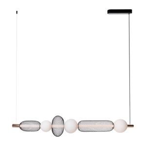MAXLIGHT MAXLIGHT P0593 - LED Lustr na lanku BORA LED/29W/230V bílá/černá