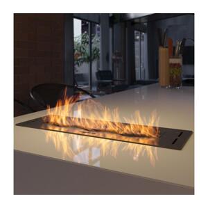 InFire InFire - Vestavěný BIO krb 7,5x50 cm 3,5kW černá