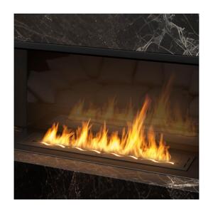 InFire InFire - Vestavěný BIO krb 7,5x100 cm 6kW černá