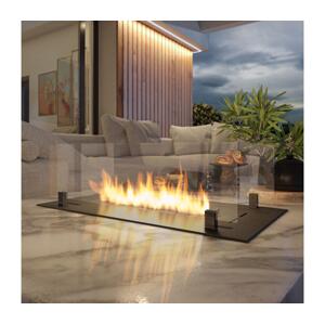 InFire InFire - Vestavěný BIO krb 8,5x80 cm 3,5kW černá