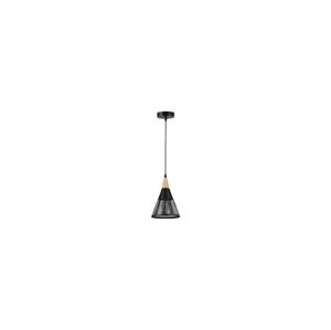 Lustr na lanku HIRA 1xE27/60W/230V pr. 18 cm černá