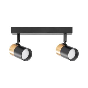 Zuma Line Zuma Line 2204BD-2-BK - Bodové svítidlo FORI 2xGU10/50W/230V černá/zlatá